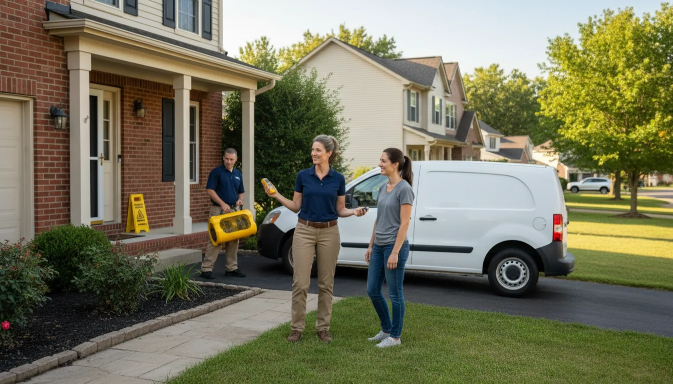 Water restoration image for Dehumidification And Cleanup Services in New Auburn, WI